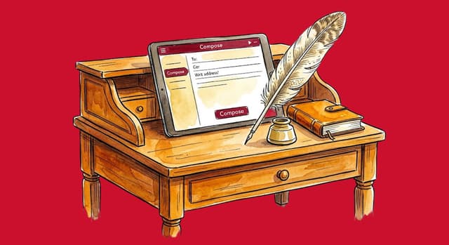 Write a letter illustration